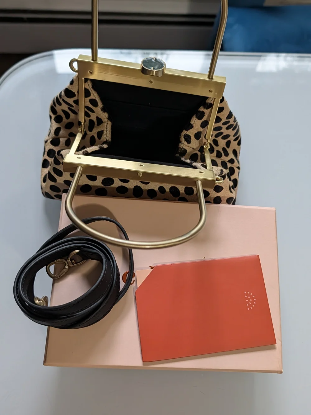 Cult Gaia Estella Bag - Leopard Spot Top-Handle Women’s Bag - Picture 5 of 5